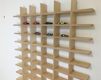 Cubby Open Display Shelf, 3ft x 4 ft - 72 Cubby Grid For Displaying Toys, Coffee Mugs, Knickknacks, Models, Customizable Sizes, Made in USA