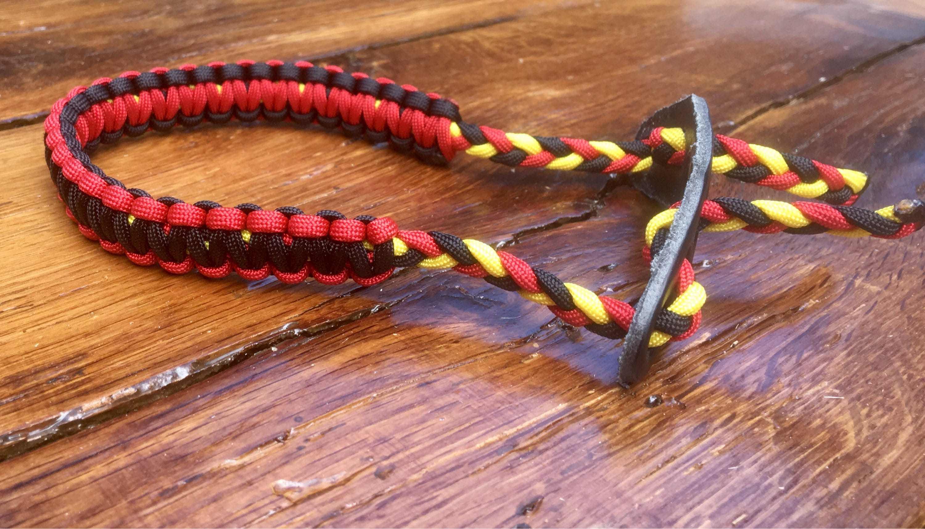 Bow wrist sling with leather yoke — UltimateCamo