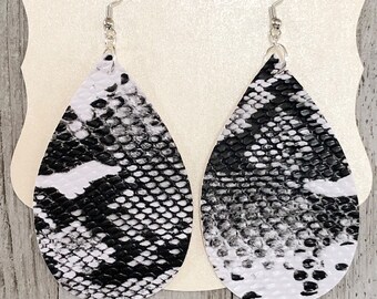 Snake Skin Jasper Earrings Snake Skin Jasper Dangle Earrings Natural Snake Skin Teardrop Earrings Gemstone Earrings Statement Earrings