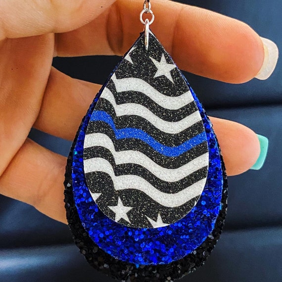 Back the blue on sale earrings