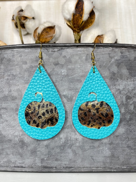 Pumpkin Double Layered Earrings Pumpkin Double Layered Earrings