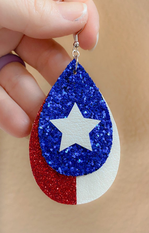 banner faux earrings