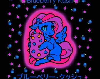 Blueberry Pony Pin