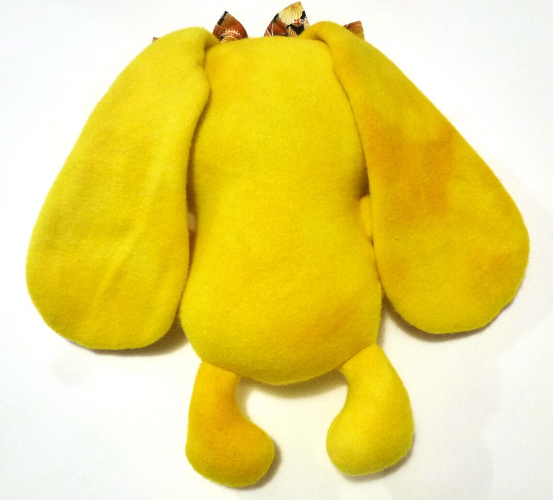 Bunny plush toy stuffed rabbit yellow Easter bunny rabbit Etsy