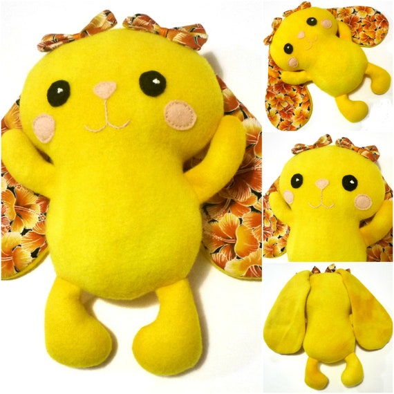 yellow bunny plush