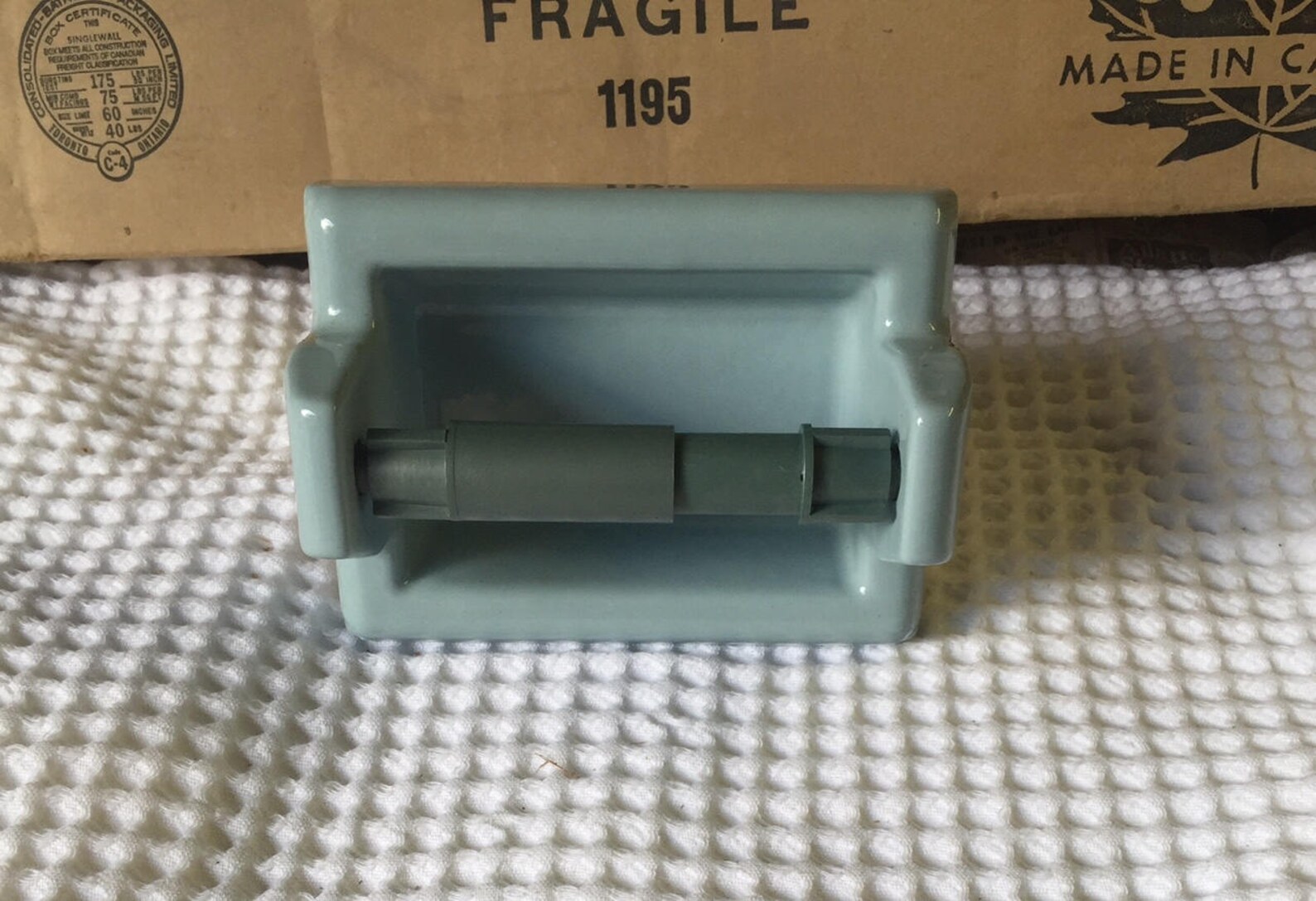 TOILET PAPER HOLDER Porcelain Ceramic Recessed 1960's Etsy