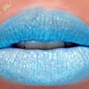 light blue lipstick