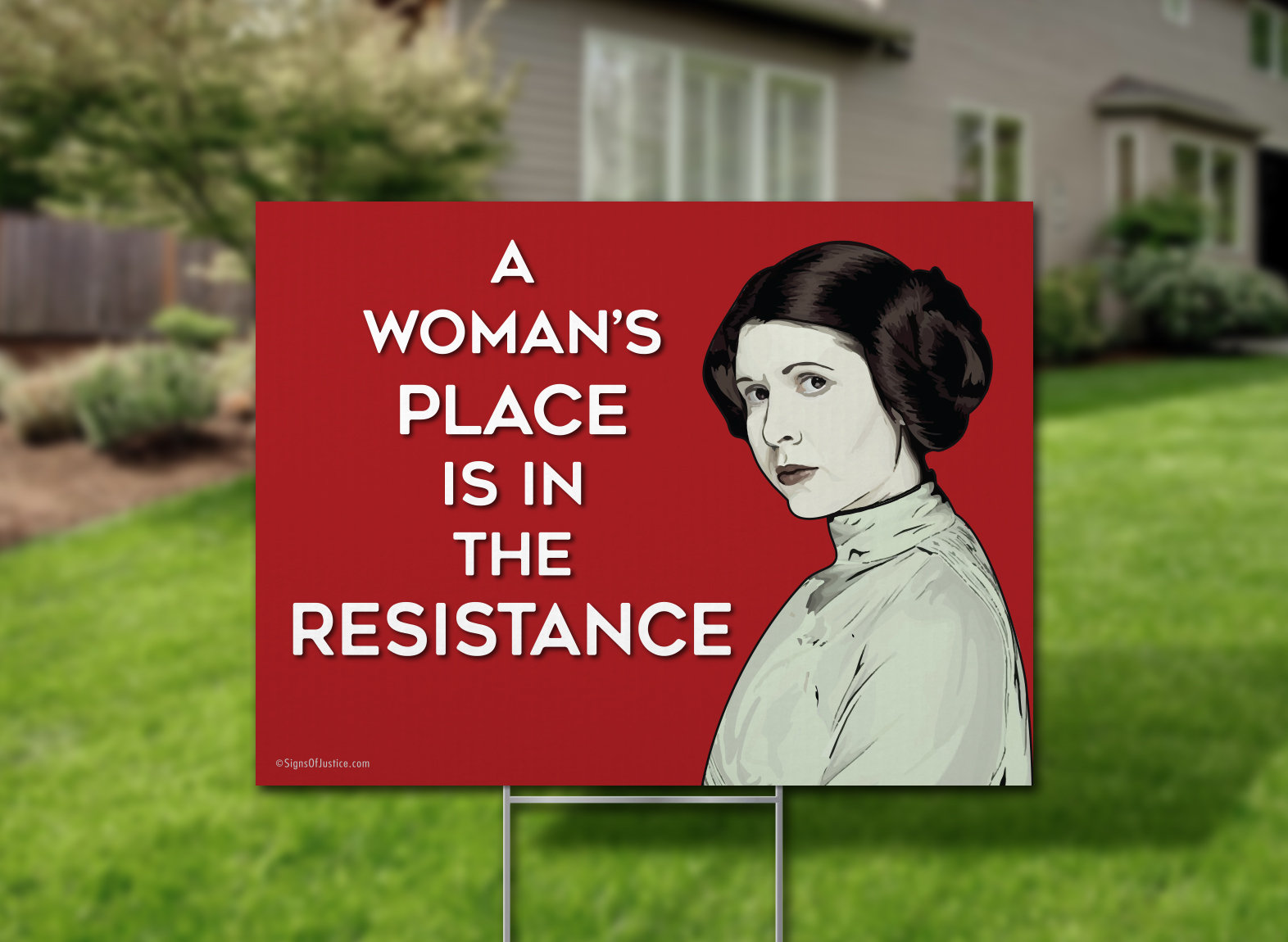 Discover Princess Leia Resistance Yard Sign