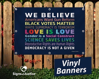 Vinyl Banner - We Believe 2024