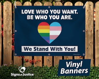 Vinyl Banner - Love Who You Want
