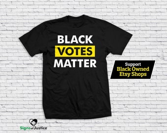 Camiseta Black Votes Matter // Estilo suave // Resistencia // Camiseta de justicia social // Ropa BLM