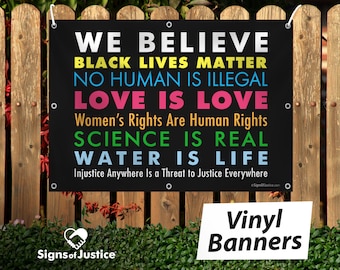 Vinyl Banner - We Believe