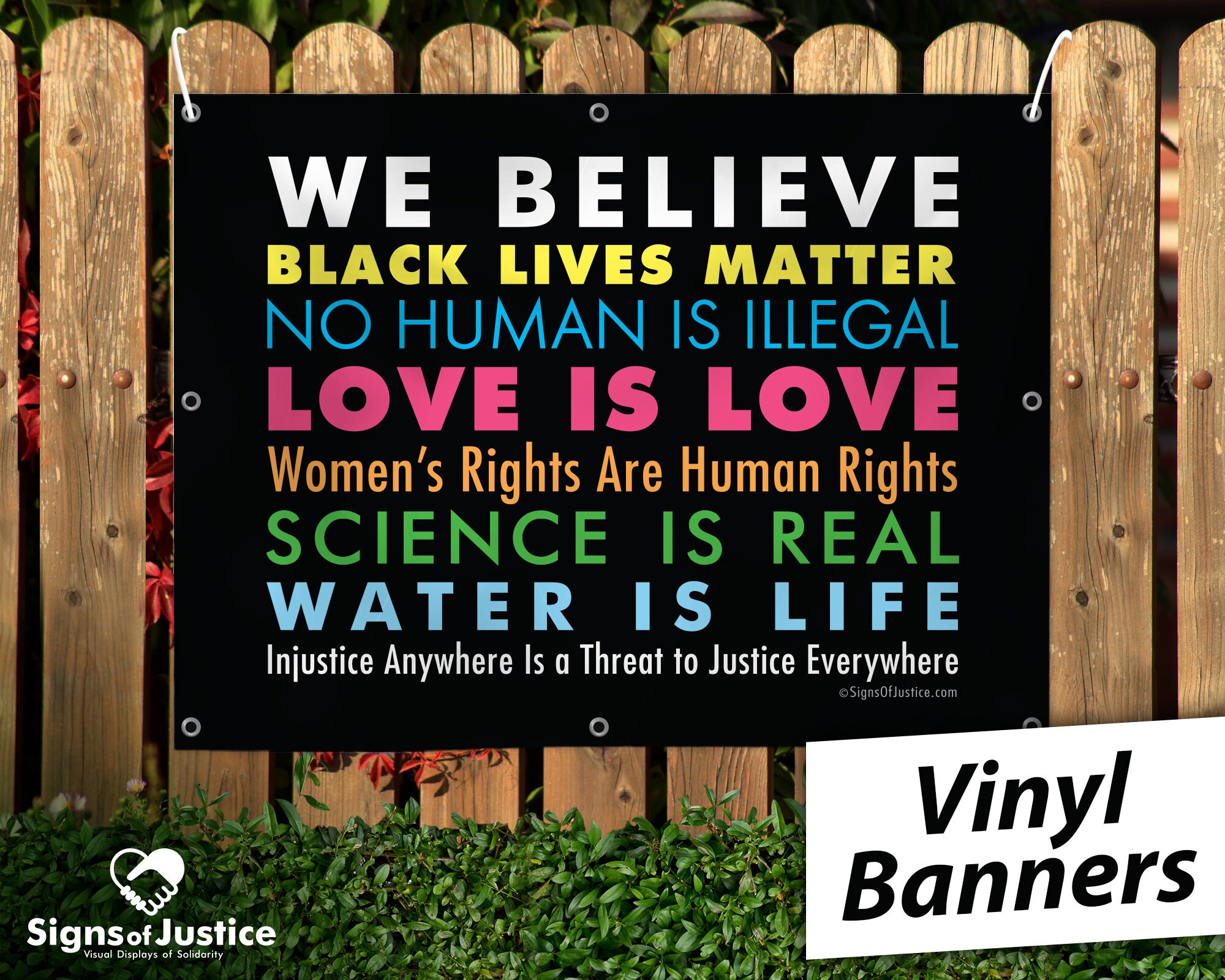Vinyl Banner - We Believe