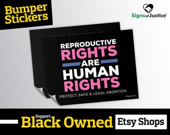 Reproductive Rights Bumper Sticker // 6”x4.5” // Protective Gloss Layer // Social Justice Display // Car Decal