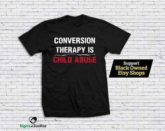 Camiseta de terapia de conversión // Estilo suave // Resistencia // Camiseta de justicia social // Ropa