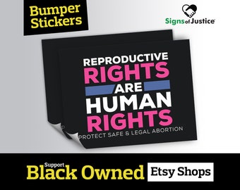 Reproductive Rights Bumper Sticker // 6”x4.5” // Protective Gloss Layer // Social Justice Display // Car Decal