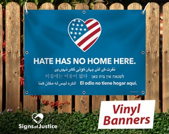 Vinyl Banner - Hate Has No Home Here