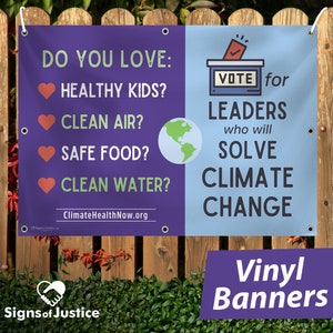 Vinyl Banner - Climate Change