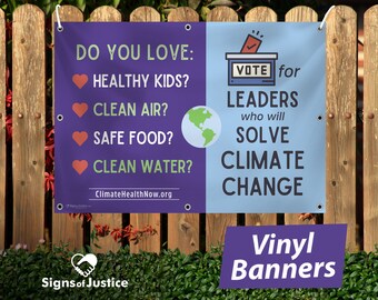 Vinyl Banner - Climate Change