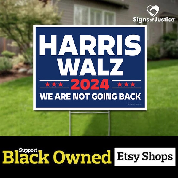 Black Owned Harris Walz Etsy
