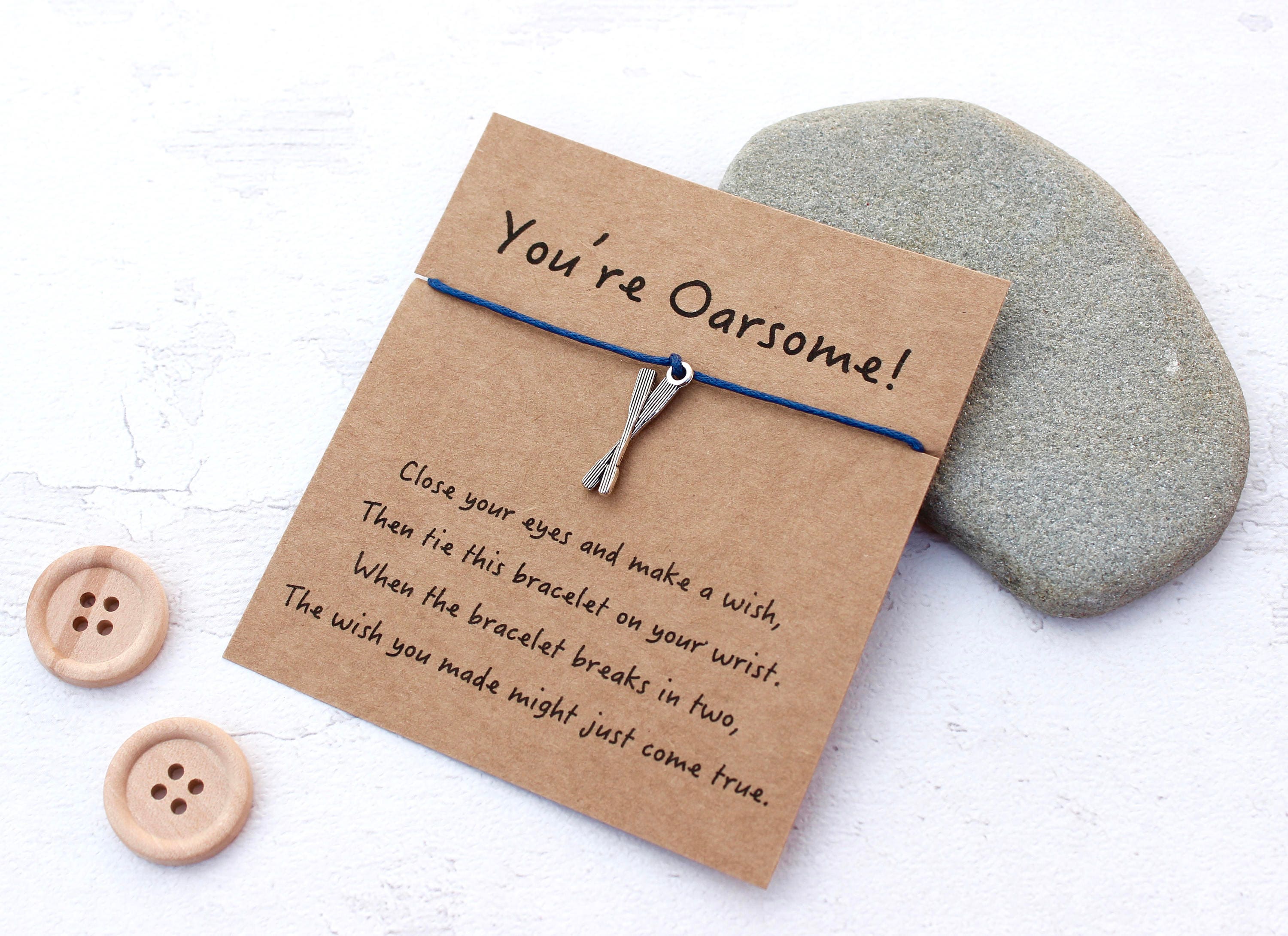 Rowing Gift Rower Gift Wish Bracelet Rowing Jewellery Etsy