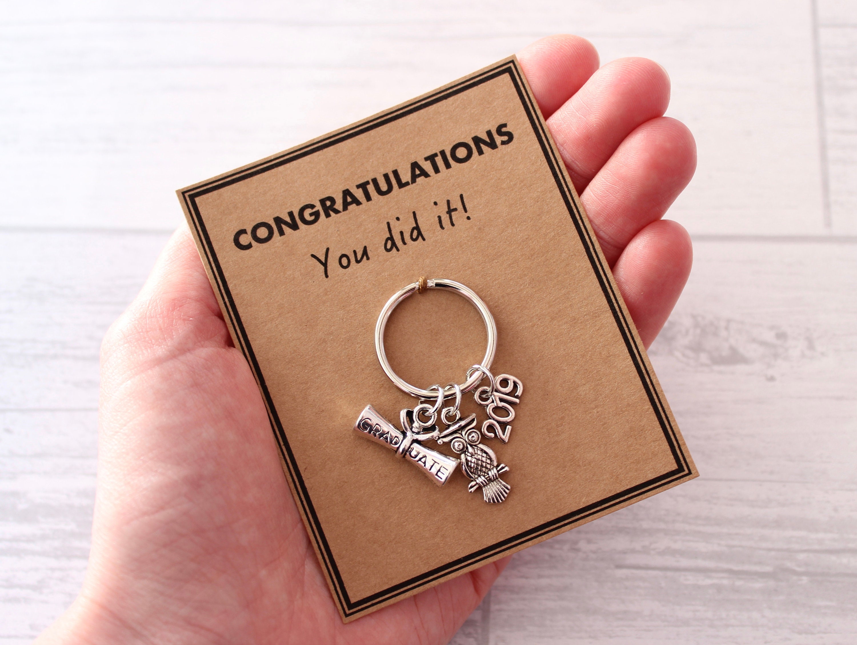 Graduation Gift Graduation Keyring Graduate Keychain 2019 | Etsy