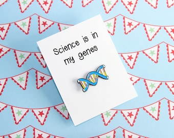 Science enamel pin badge