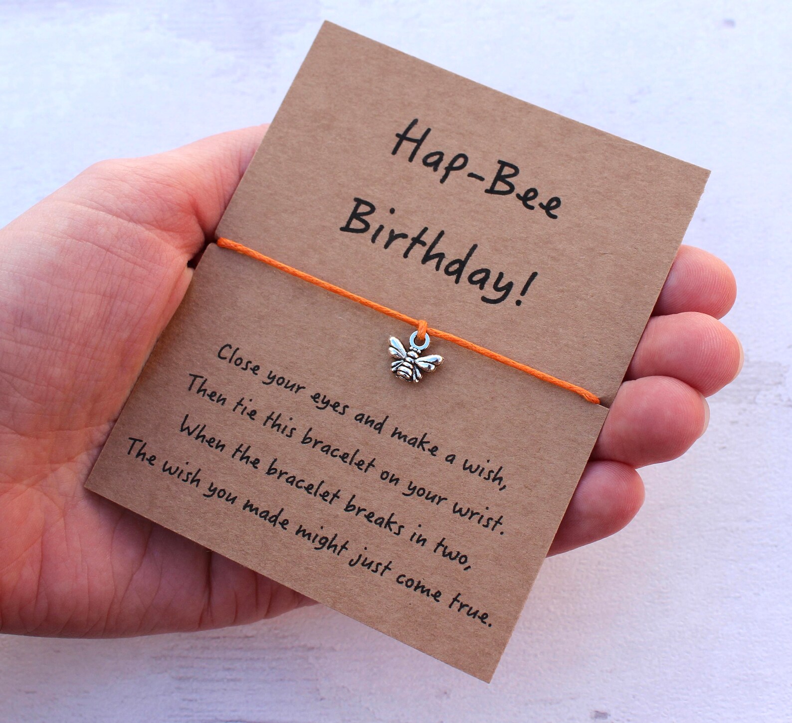 Birthday Wish Bracelet Birthday Bracelet Happy Birthday Etsy