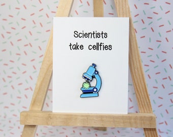 Science enamel pin badge, Funny gift for scientist