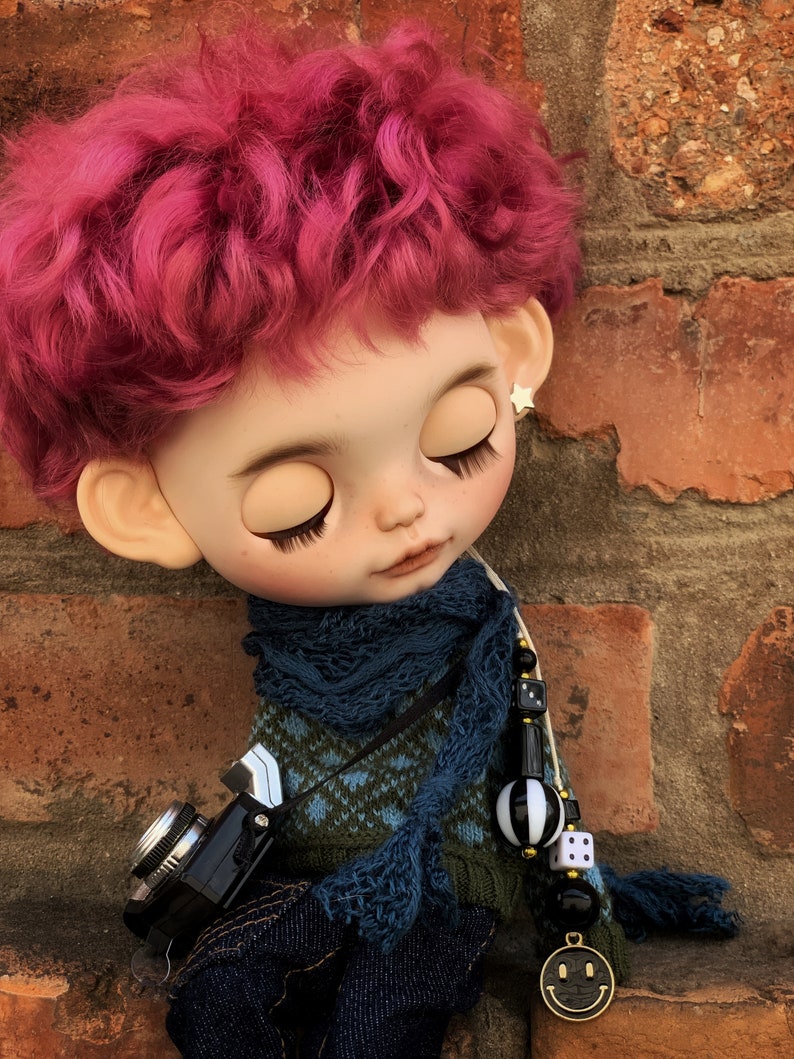Blythe Doll Custom Blythe Boy Dress Decorative Toy Pretty Art Collectible Character Display Companion Blythe Doll Home Decor Birthday Gift