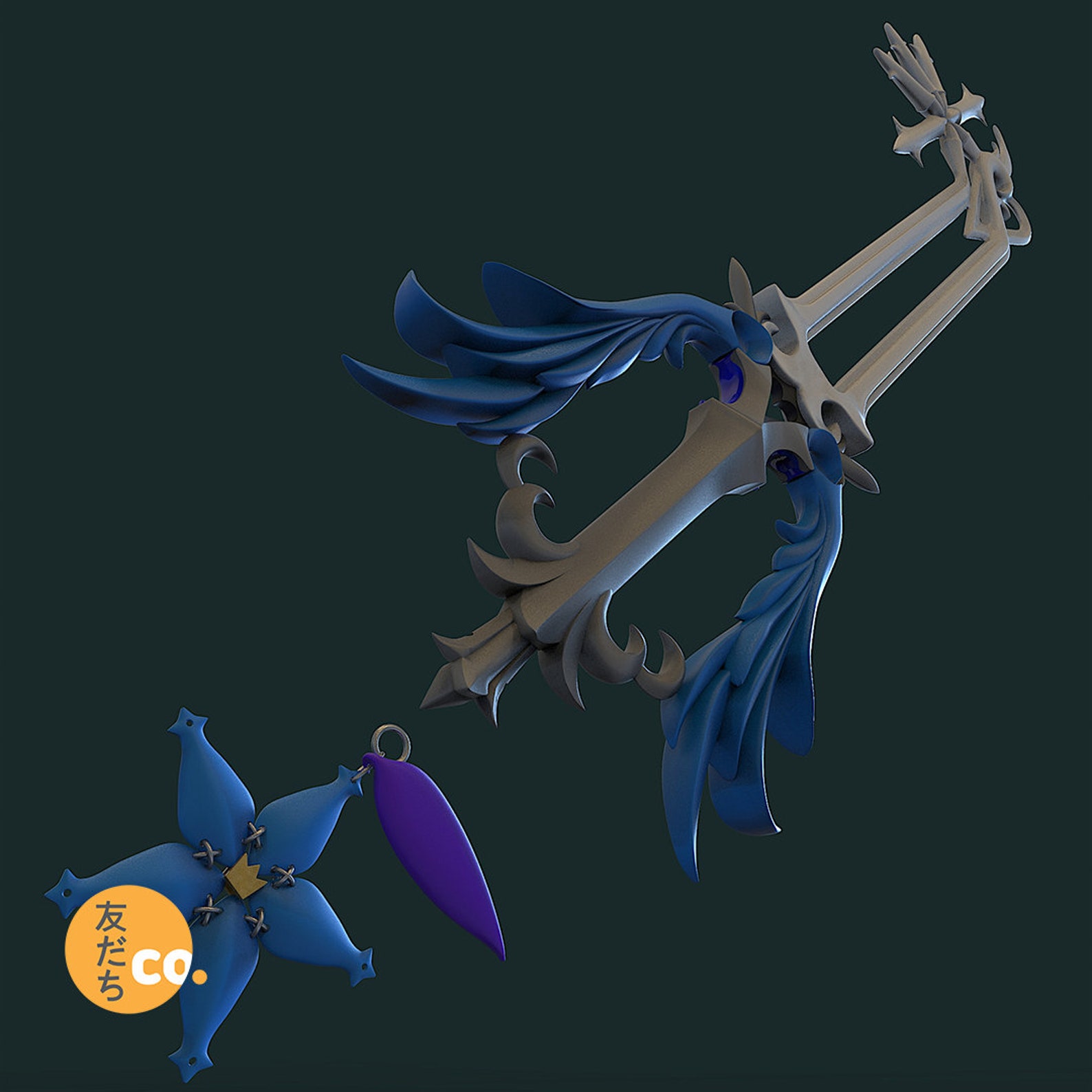 Oathkeeper Keyblade 3D printed keyblade replica Etsy