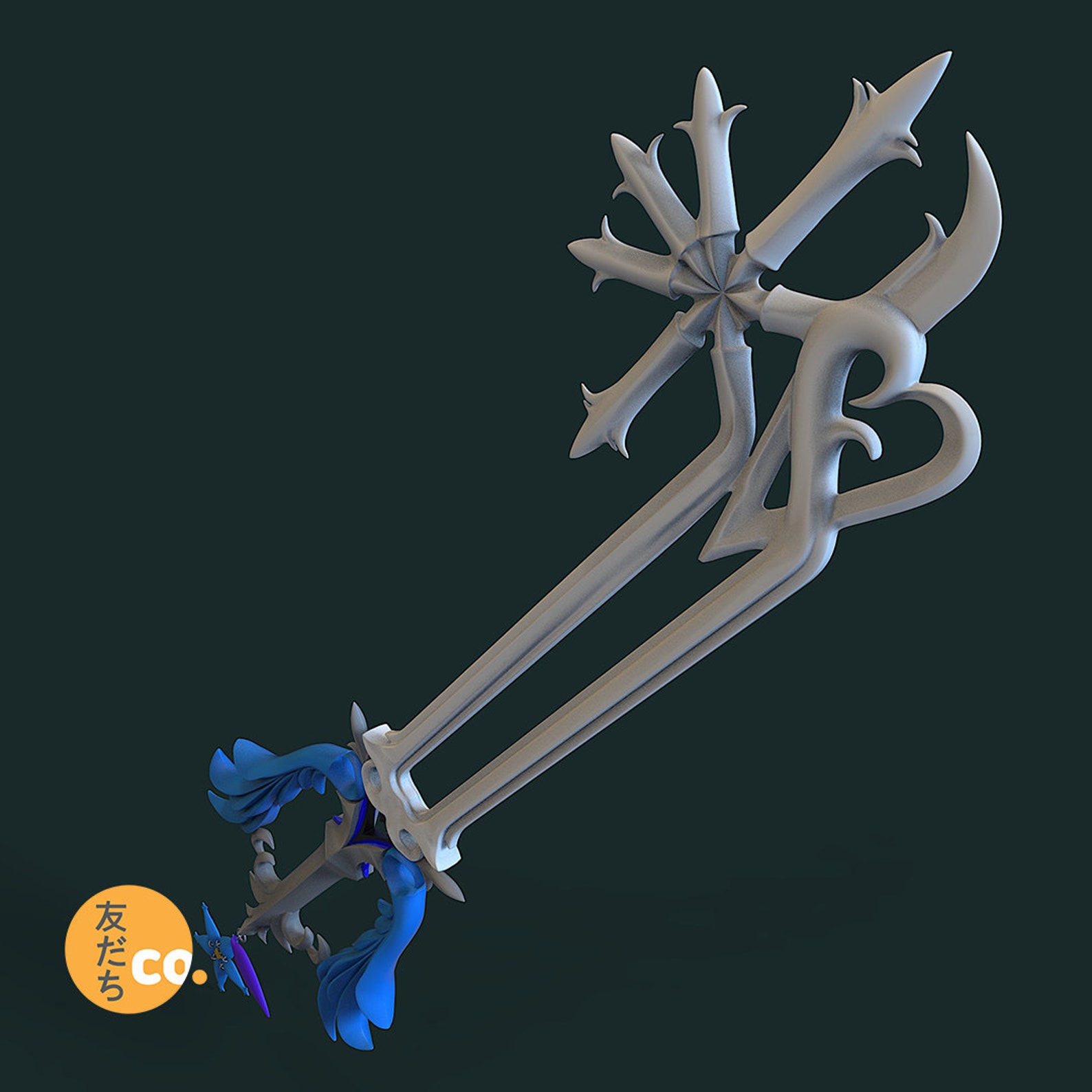 Oathkeeper Keyblade 3D printed keyblade replica | Etsy