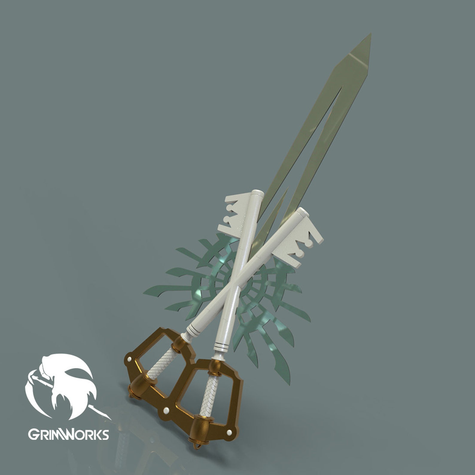 X blade replica kingdom hearts 3d printed keyblades Etsy