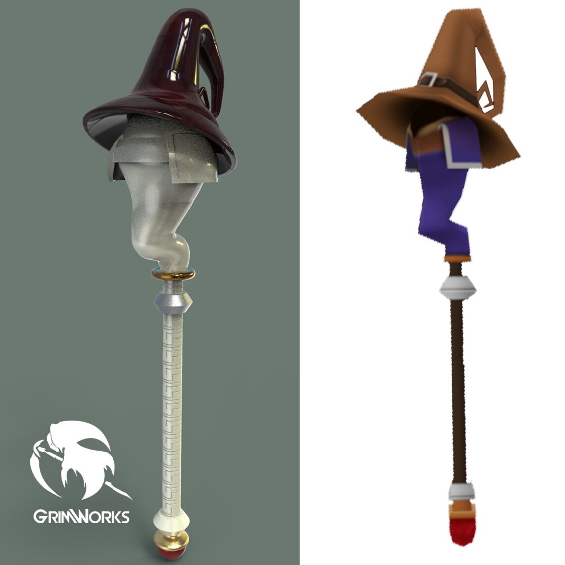 Mage's Staff Donald kingdom Hearts 3d printed staff Etsy