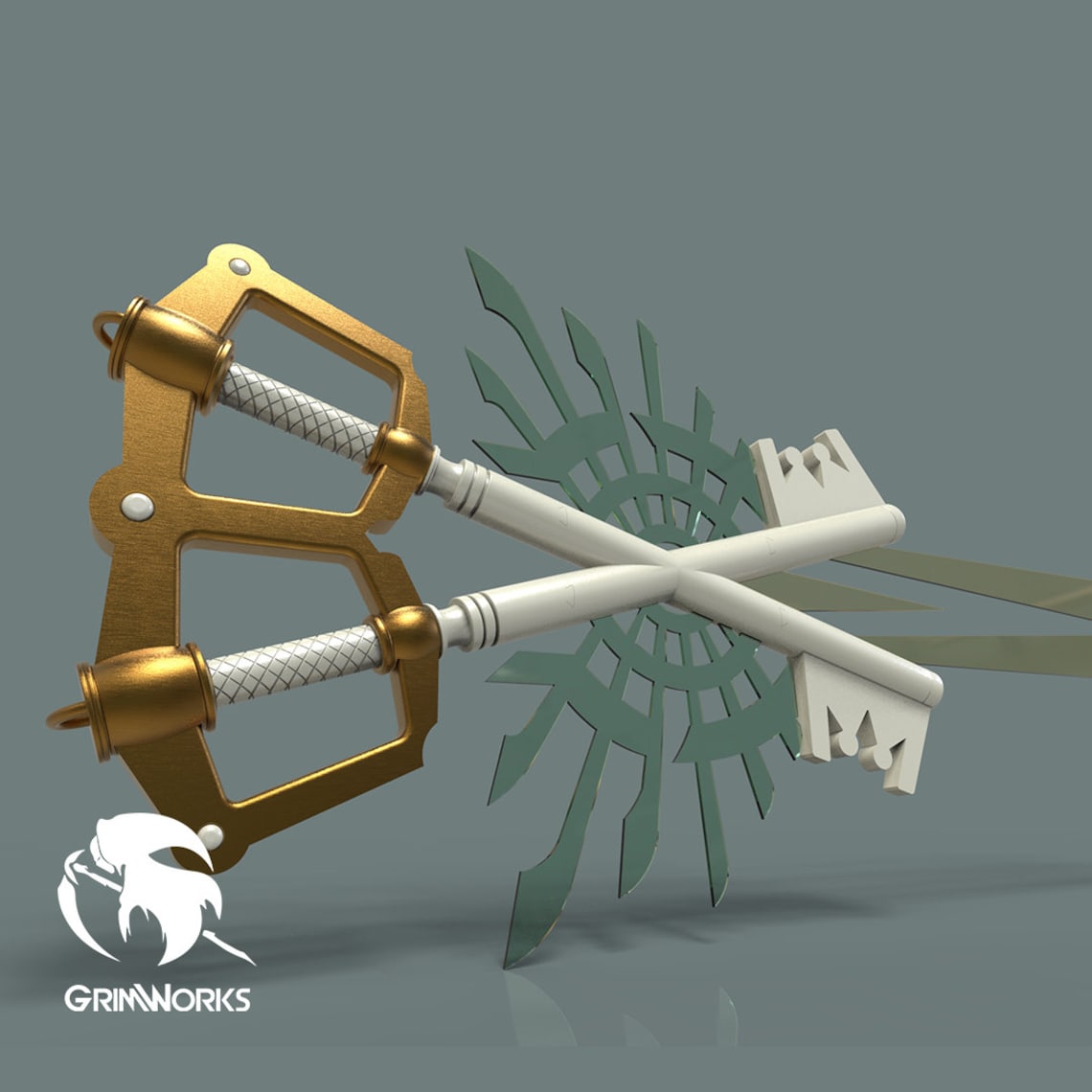 X blade replica kingdom hearts 3d printed keyblades Etsy