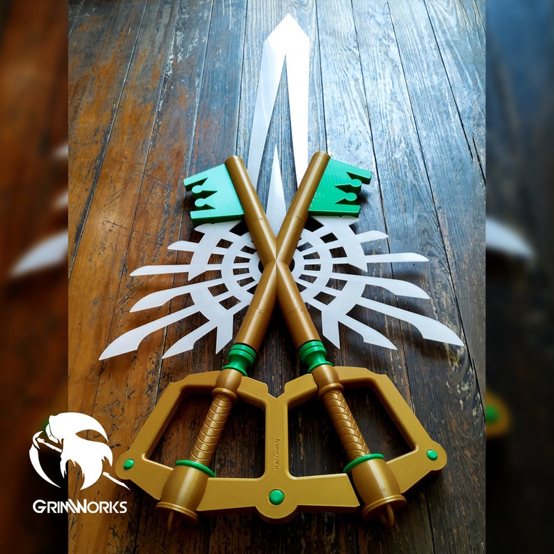 X blade replica kingdom hearts 3d printed keyblades Etsy
