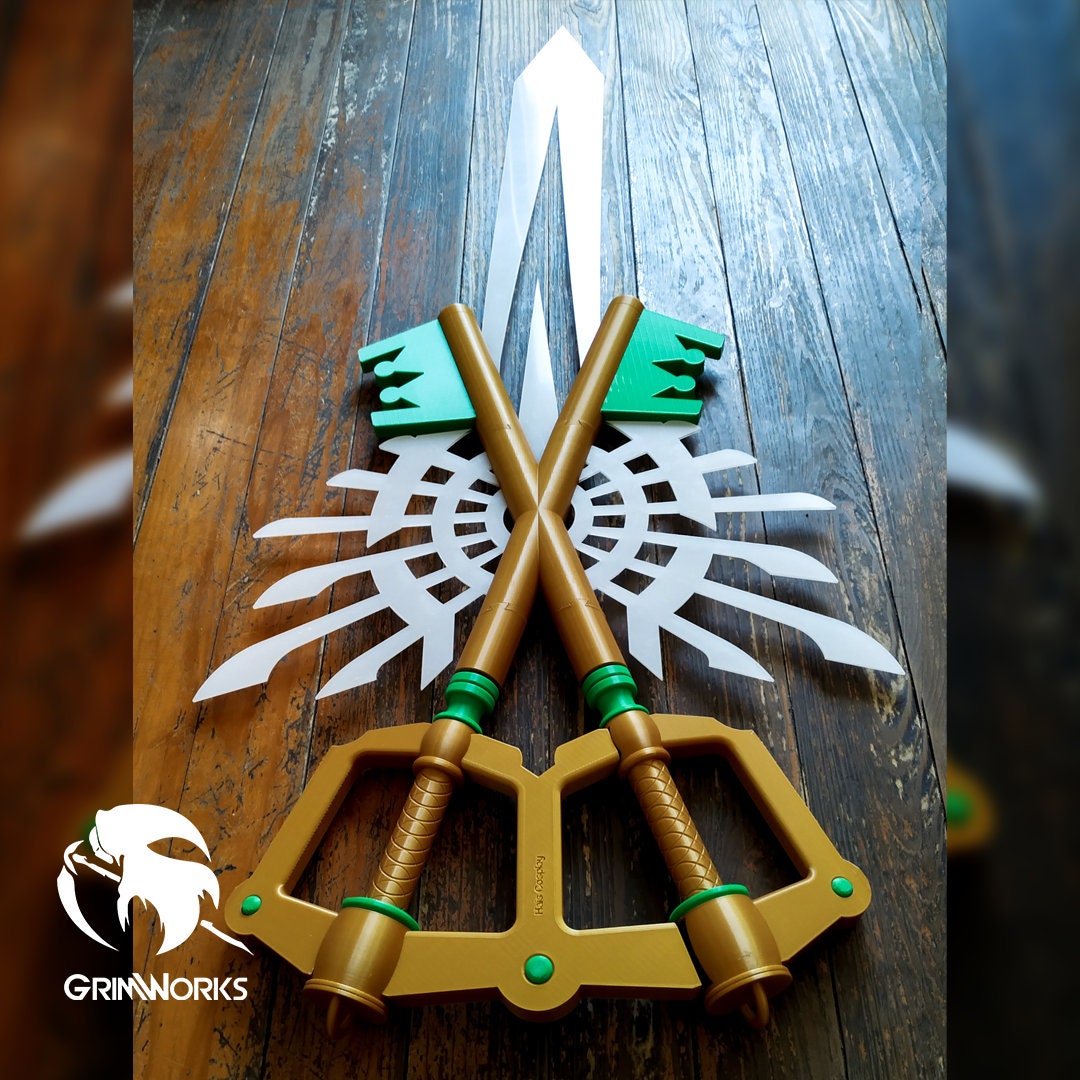 X Blade Replica Kingdom Hearts 3d Printed Keyblades Etsy X Blade Replica Kingdom Hearts 3d Printed Keyblades Etsy