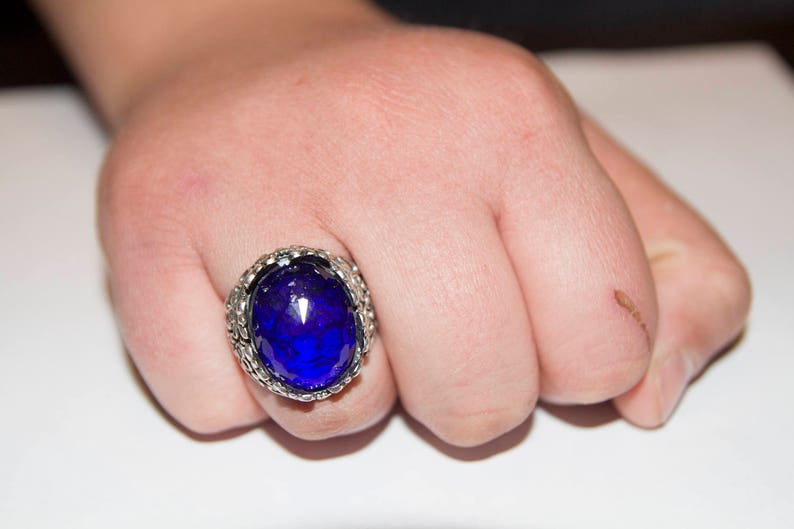 Unique Mens Ring Personalized Ring,925 Sterling Silver Ring Cz Sapphire Stone Men/'s Ring anniversary husband Sterling Silver Men Ring