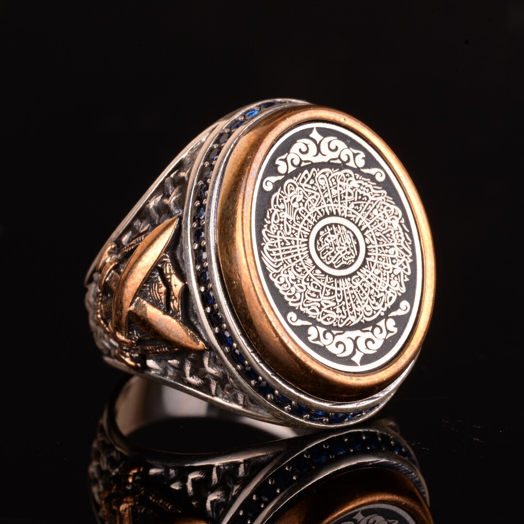 Islamic Jewellery Men, Islam Gift for Him, Gift Ring 925 Silver Ring