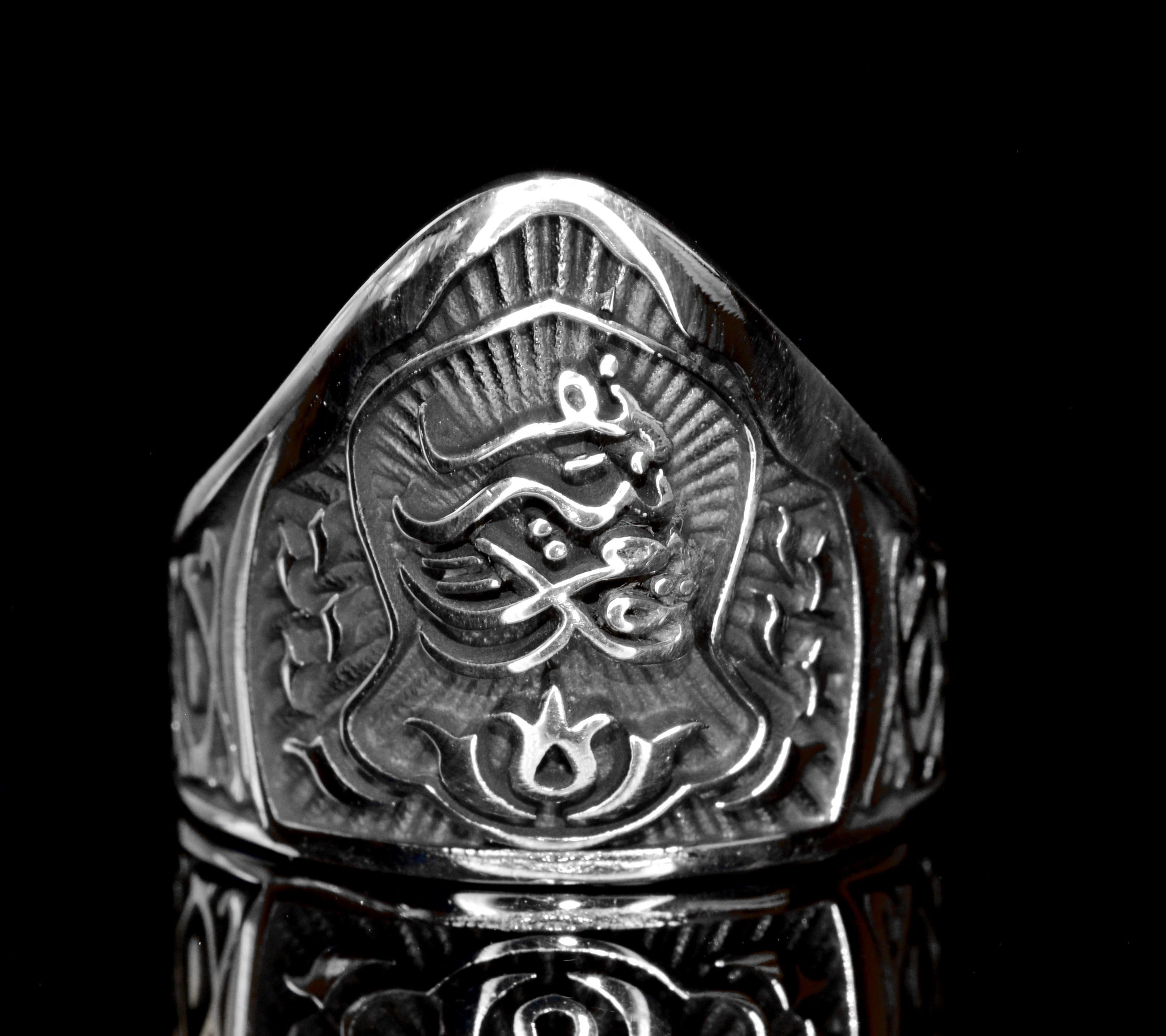 Unique Mens Ring Archer Ring Silver Archery Thumb Ring Etsy