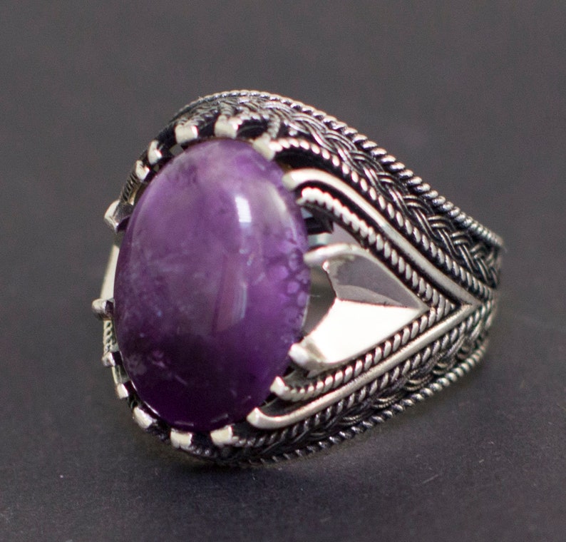 Emerlad Labrodorite Bloodstone Natural Gemstone Jade Malachite Jasper Ruby Moonstone Pearl 925 Sterling Silver Mens Ring Turquoise