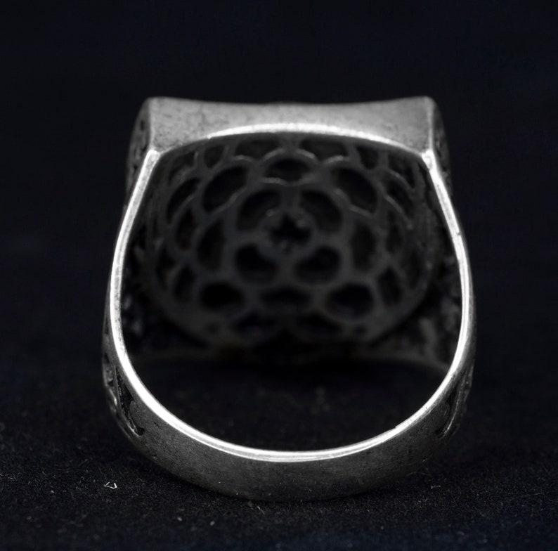 Satan Ring Satanic Ring Sigil of Lucifer Ring 925 Sterling Silver Men Ring