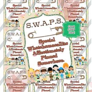Girls Club Swaps ATC Card, Digital Swaps Cards, Digital Earring Cards:Instant Download
