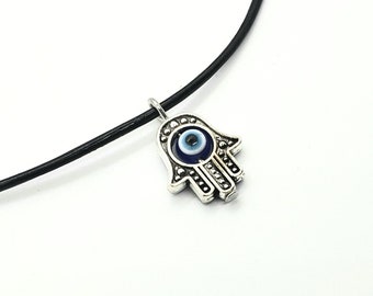 Hasma Hand Evil Eye Choker Necklace