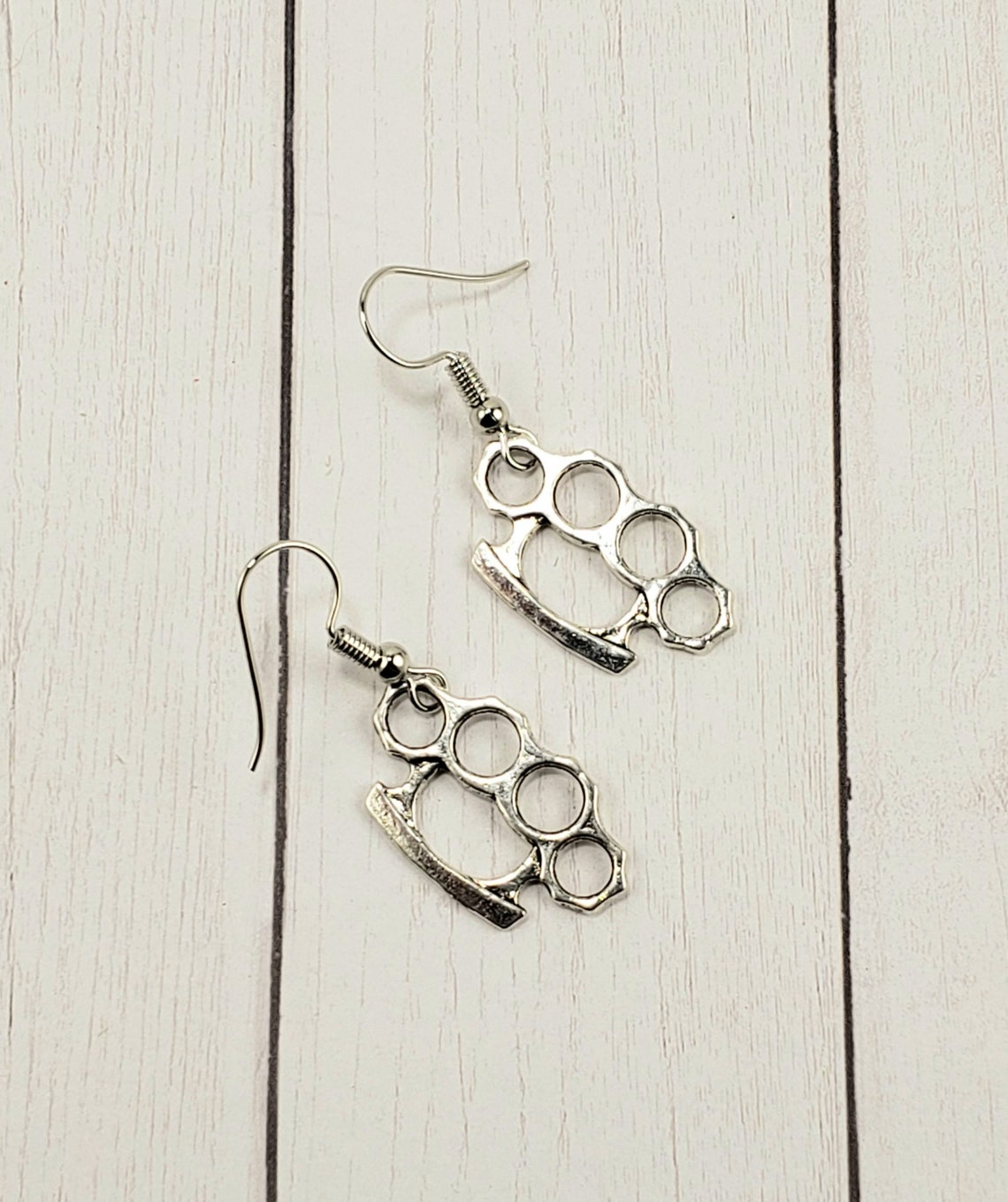 Brass Knuckle Earrings Brass Knuckles Jewelry Knuckle Etsy