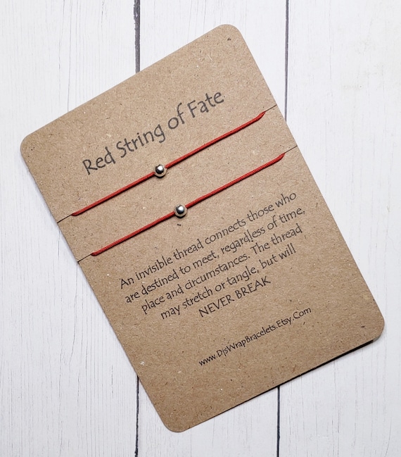 Red String of Fate Couples Bracelet Set, Red Thread Bracelet, Couples Gift, Couples Bracelet, Boyfriend Gift, Husband Gift Matching Bracelet