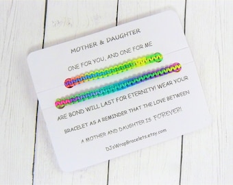 Mother Daughter Bracelet Set, Mommy & Me, Matching Bracelets, Back to School Gift, Mother Daughter Jewelry