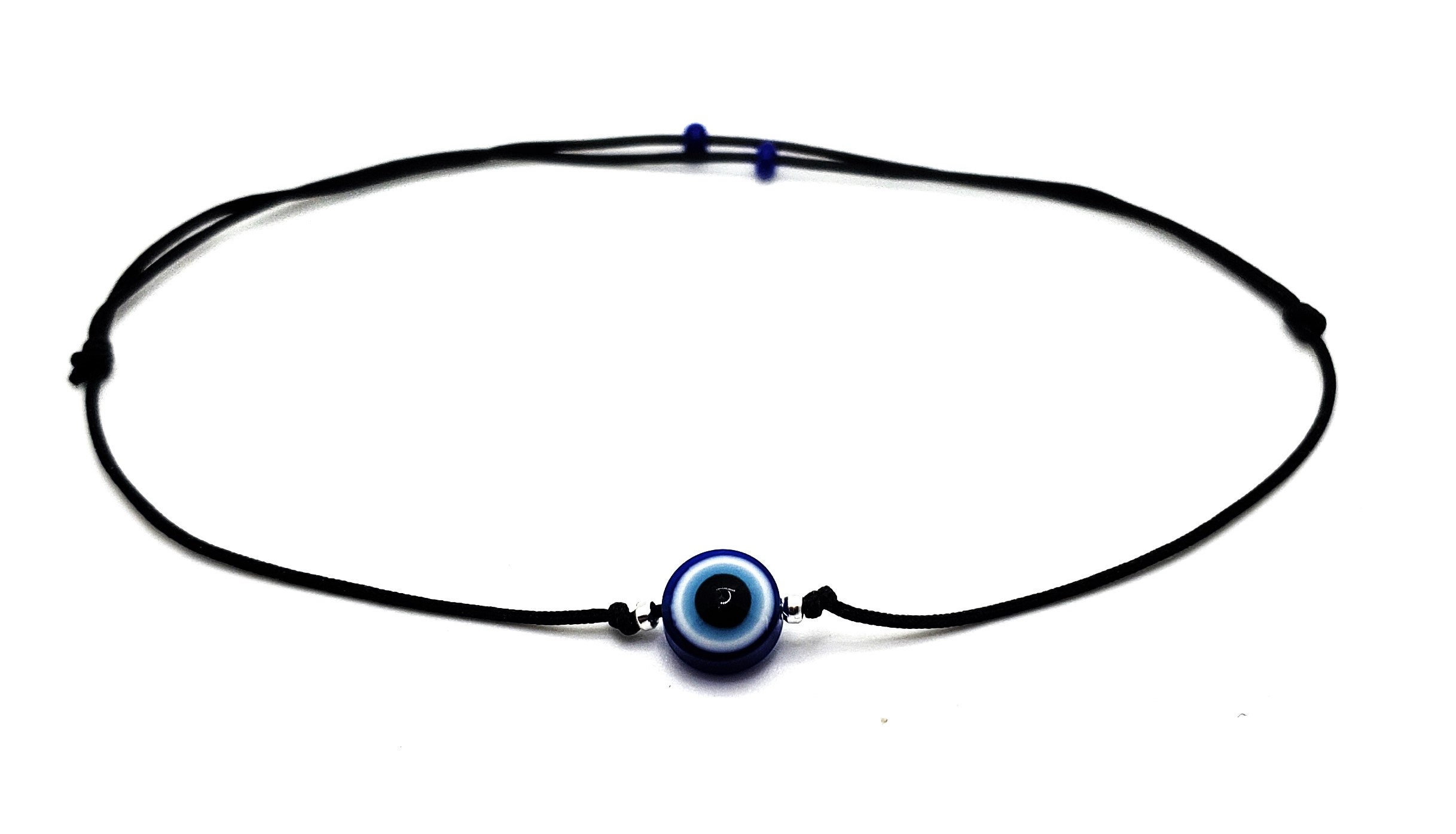 Jewel String Evil Eye Anklet, Red String Ankle Bracelet, Protection Anklet, Black ...