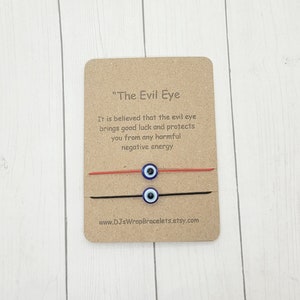 Evil Eye Red String Bracelet – Mangata Crafts
