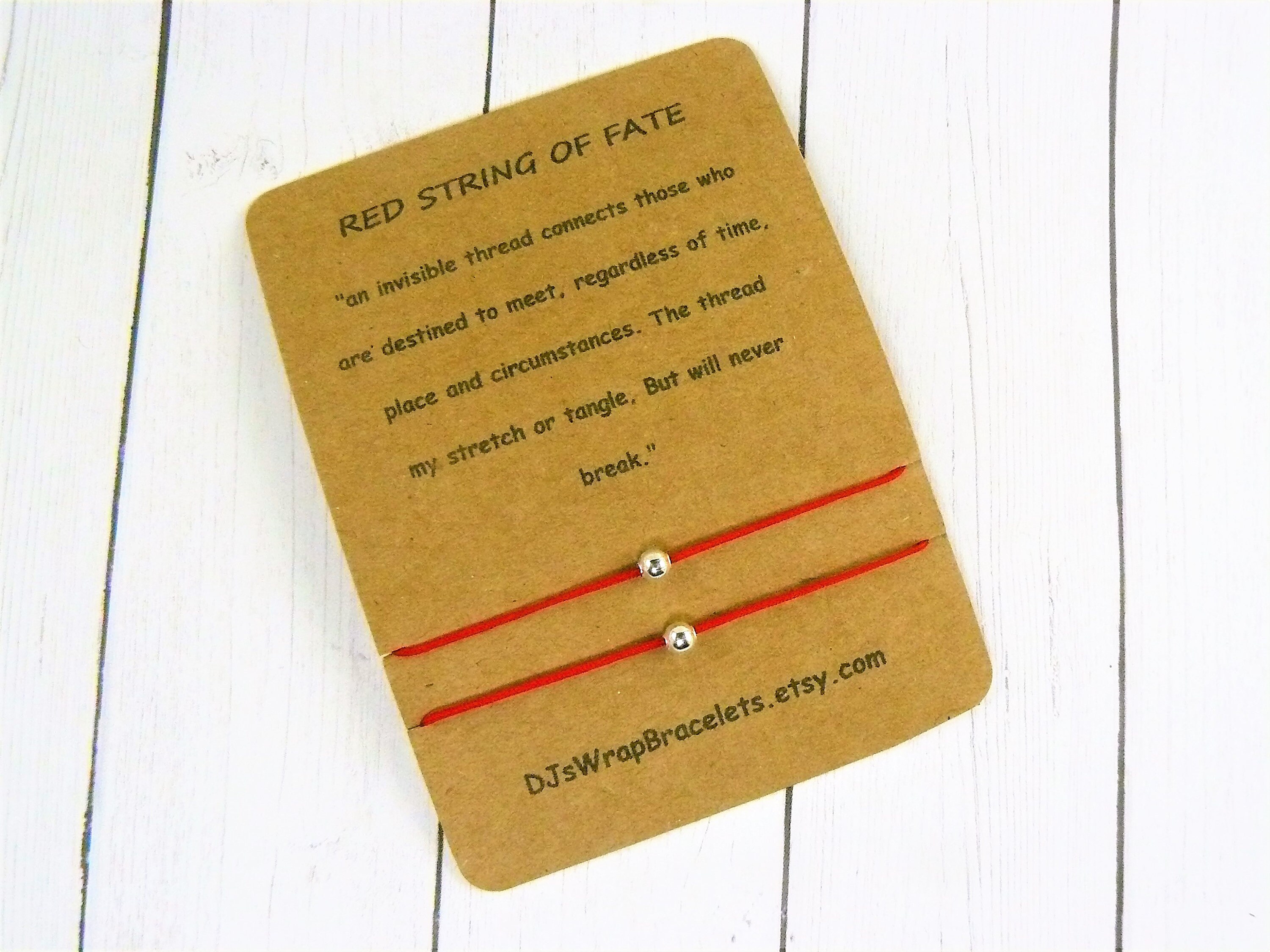 Red String of Fate Couples Bracelet Set Red Thread Bracelet Etsy